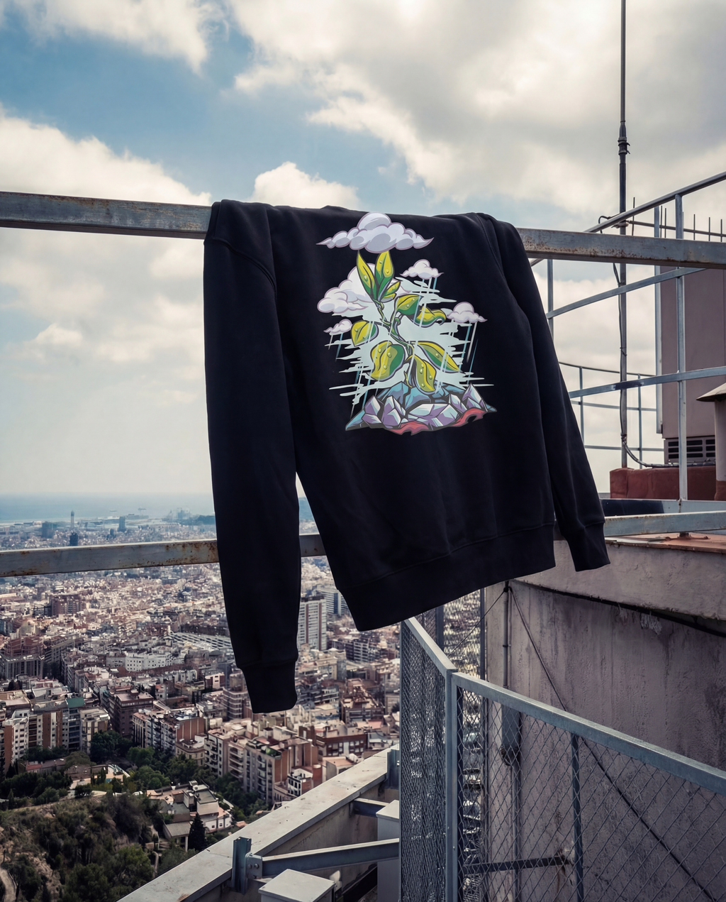 Sudadera Hoodie Eco Values · Sprout